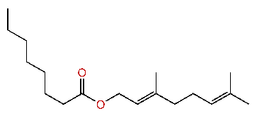 (E)-3,7-Dimethyl-2,6-octadienyl octanoate